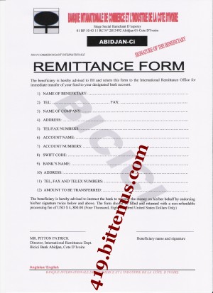 Remittance Form